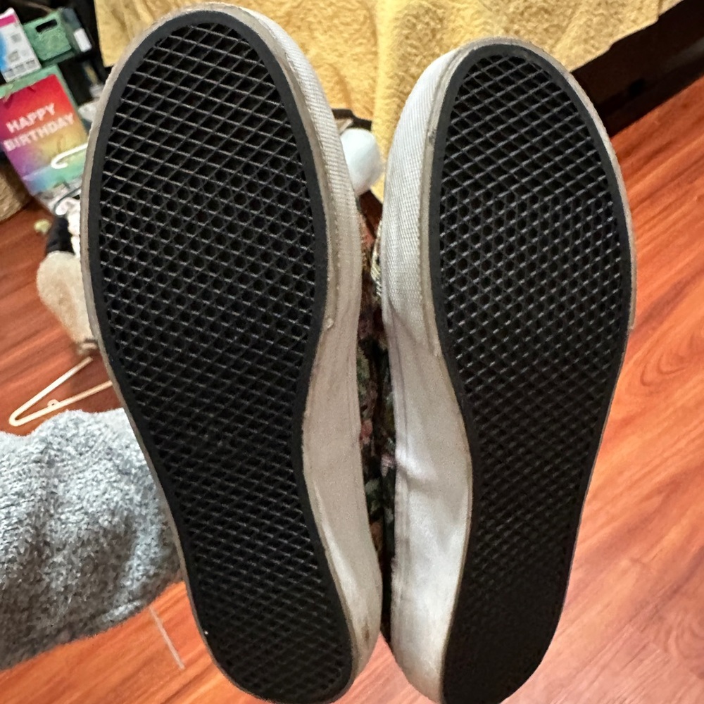 Floral Vans shoes size 8 women’s - Picture 8 of 10